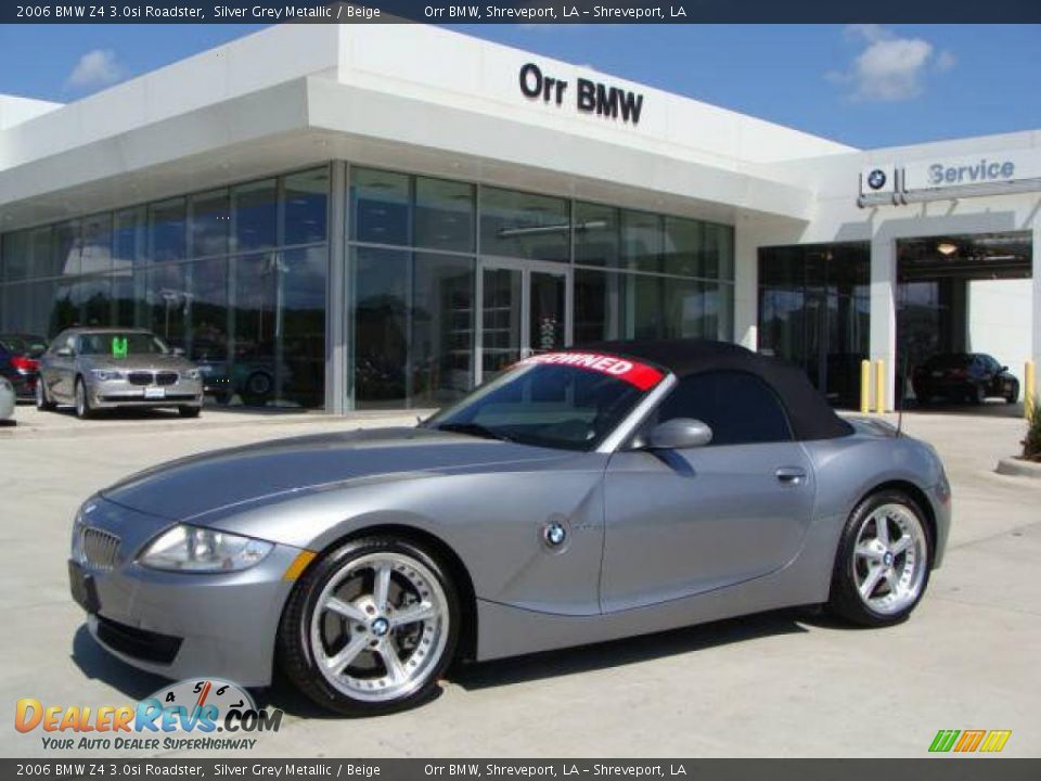 2006 BMW Z4 3.0si Roadster Silver Grey Metallic / Beige Photo #1