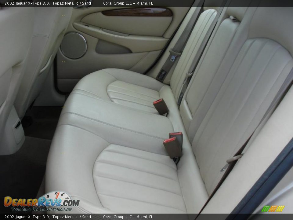 2002 Jaguar X-Type 3.0 Topaz Metallic / Sand Photo #10