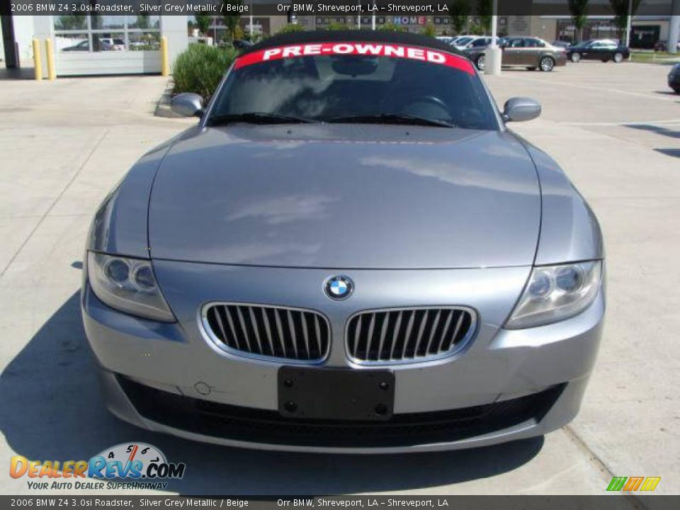 2006 BMW Z4 3.0si Roadster Silver Grey Metallic / Beige Photo #2