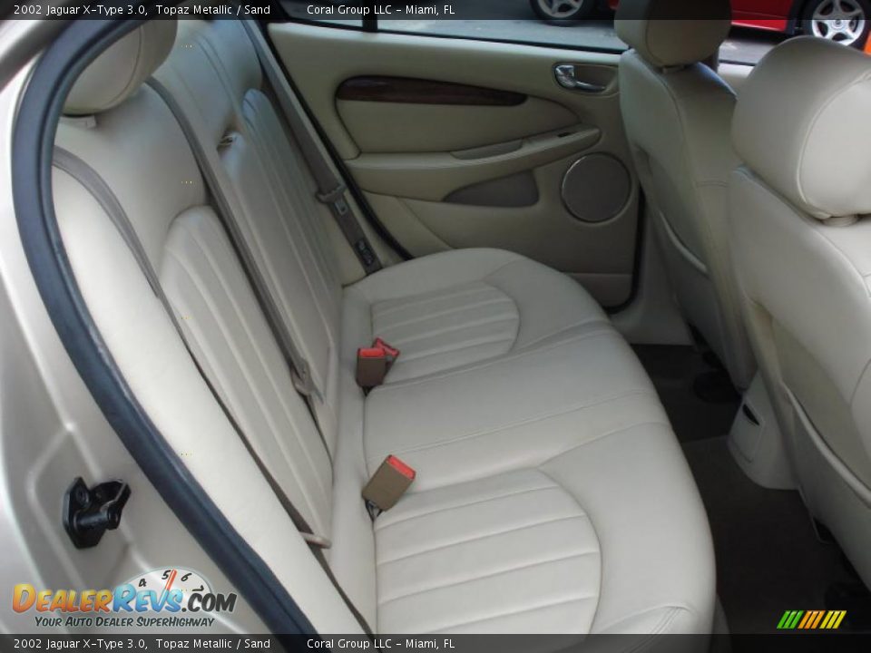 2002 Jaguar X-Type 3.0 Topaz Metallic / Sand Photo #11