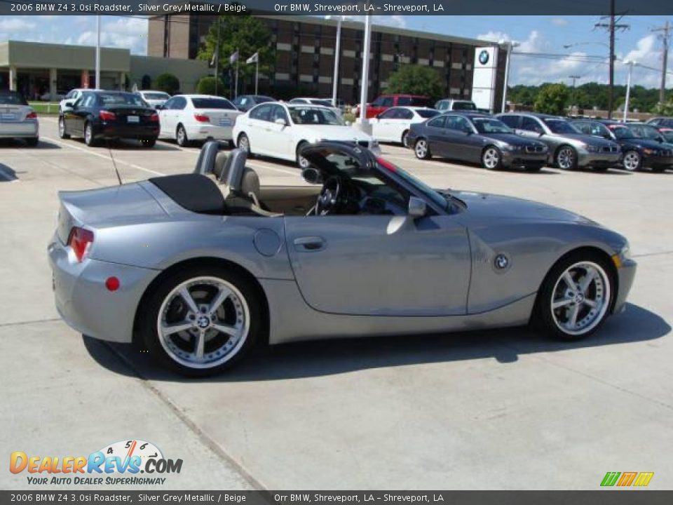 2006 BMW Z4 3.0si Roadster Silver Grey Metallic / Beige Photo #3