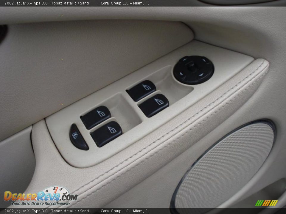 2002 Jaguar X-Type 3.0 Topaz Metallic / Sand Photo #12