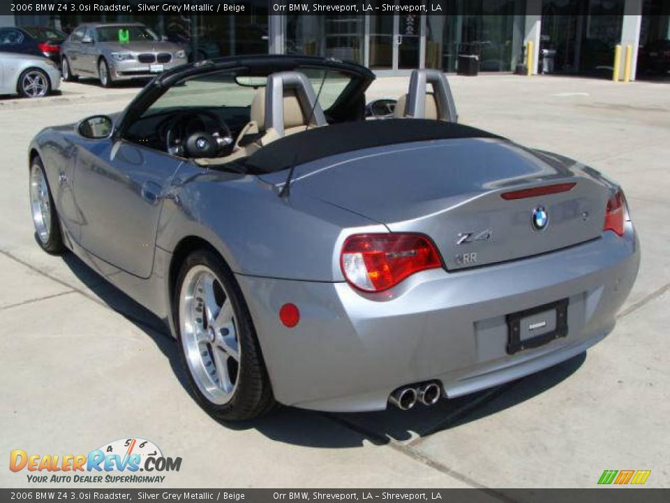 2006 BMW Z4 3.0si Roadster Silver Grey Metallic / Beige Photo #4