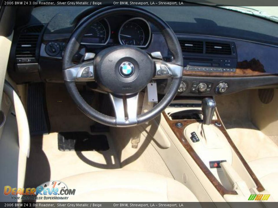 2006 BMW Z4 3.0si Roadster Silver Grey Metallic / Beige Photo #5
