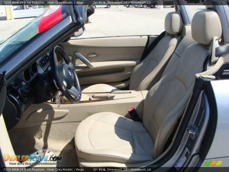 2006 BMW Z4 3.0si Roadster Silver Grey Metallic / Beige Photo #6