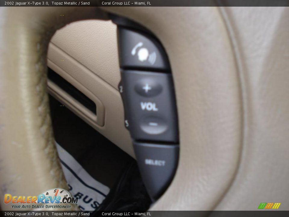 2002 Jaguar X-Type 3.0 Topaz Metallic / Sand Photo #15
