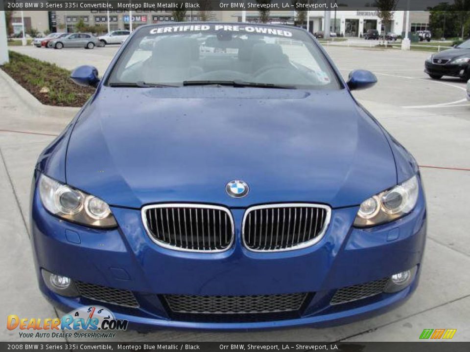 2008 BMW 3 Series 335i Convertible Montego Blue Metallic / Black Photo #2