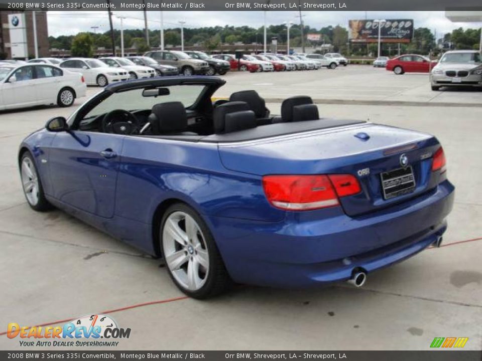 2008 BMW 3 Series 335i Convertible Montego Blue Metallic / Black Photo #4