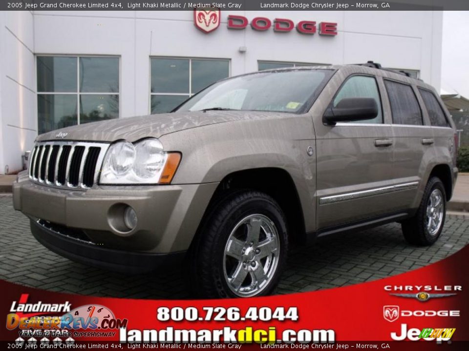 2005 Jeep Grand Cherokee Limited 4x4 Light Khaki Metallic / Medium Slate Gray Photo #1