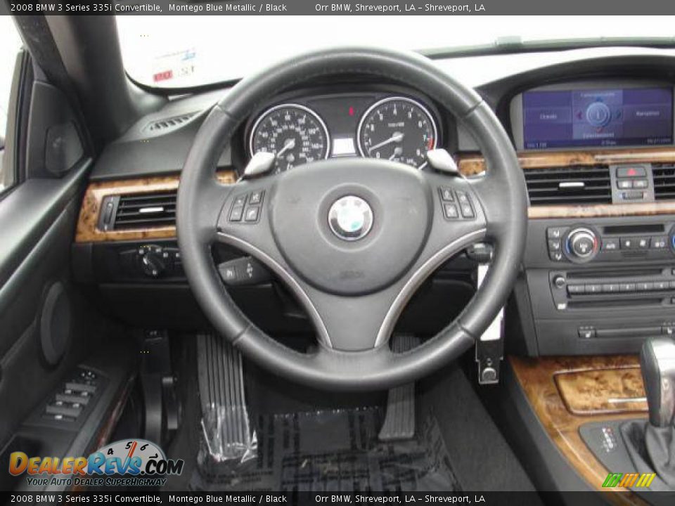 2008 BMW 3 Series 335i Convertible Montego Blue Metallic / Black Photo #6