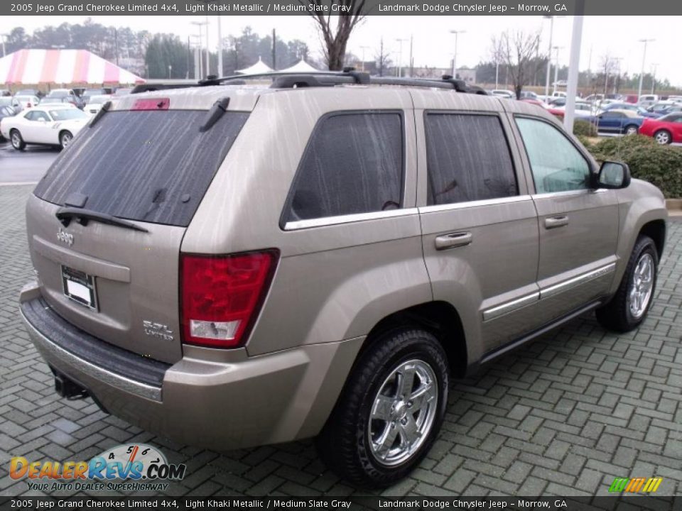 2005 Jeep Grand Cherokee Limited 4x4 Light Khaki Metallic / Medium Slate Gray Photo #5