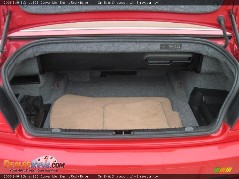 2006 BMW 3 Series 325i Convertible Electric Red / Beige Photo #7