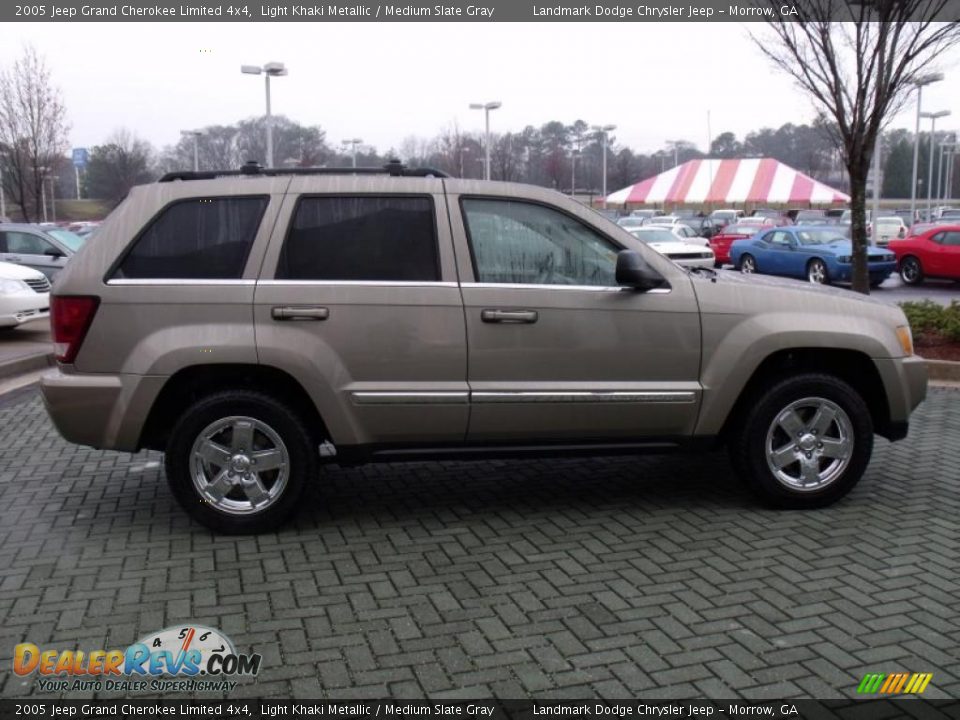 2005 Jeep Grand Cherokee Limited 4x4 Light Khaki Metallic / Medium Slate Gray Photo #6