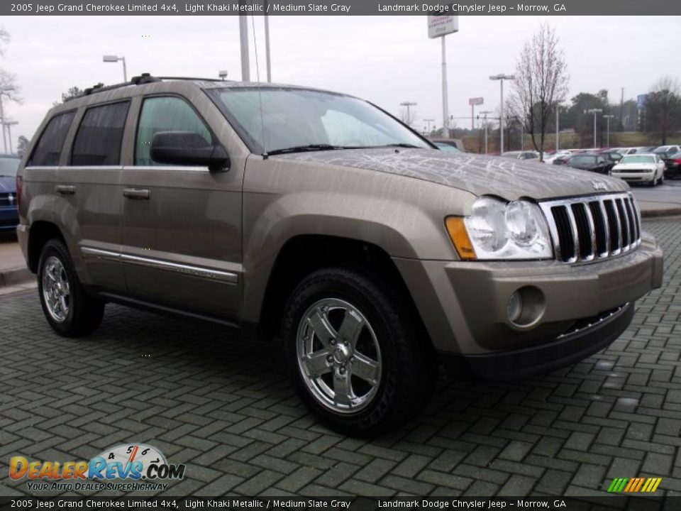 2005 Jeep Grand Cherokee Limited 4x4 Light Khaki Metallic / Medium Slate Gray Photo #7
