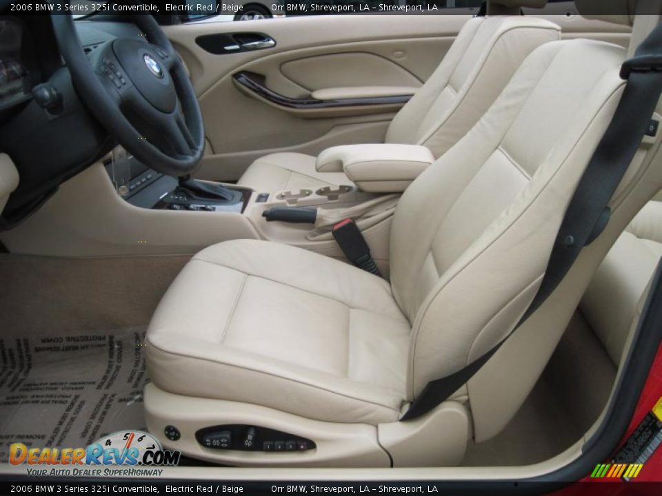 2006 BMW 3 Series 325i Convertible Electric Red / Beige Photo #9