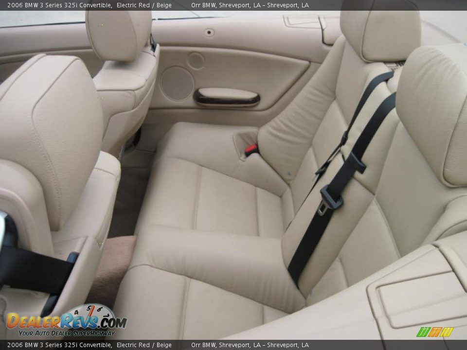 2006 BMW 3 Series 325i Convertible Electric Red / Beige Photo #10