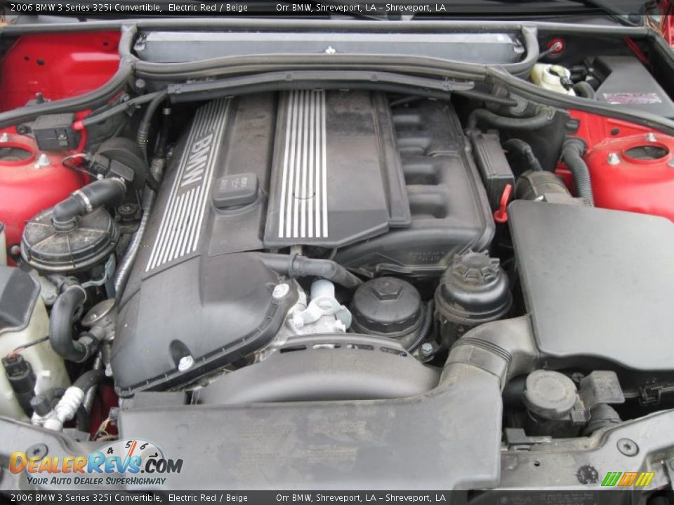 2006 BMW 3 Series 325i Convertible Electric Red / Beige Photo #14