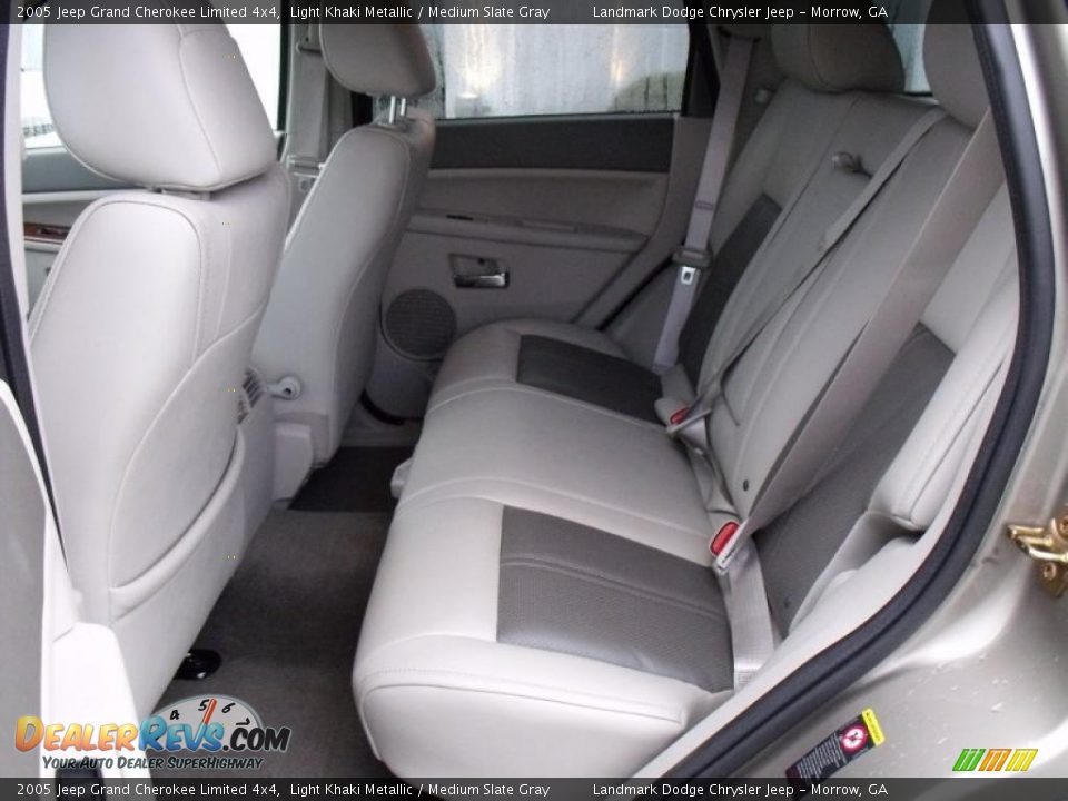 2005 Jeep Grand Cherokee Limited 4x4 Light Khaki Metallic / Medium Slate Gray Photo #14