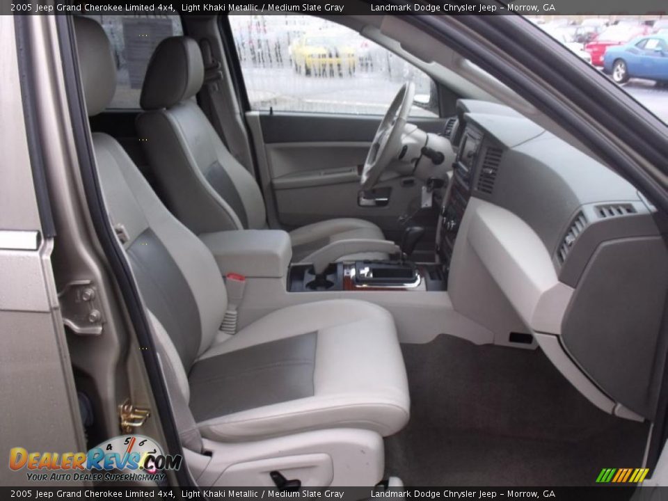 2005 Jeep Grand Cherokee Limited 4x4 Light Khaki Metallic / Medium Slate Gray Photo #22