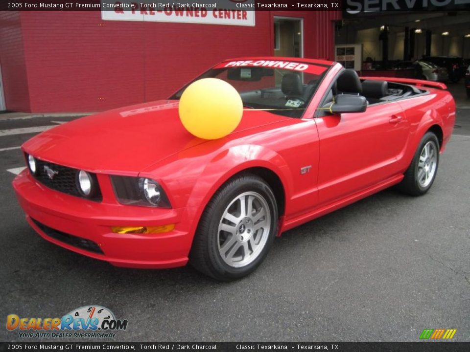 2005 Ford Mustang GT Premium Convertible Torch Red / Dark Charcoal Photo #1