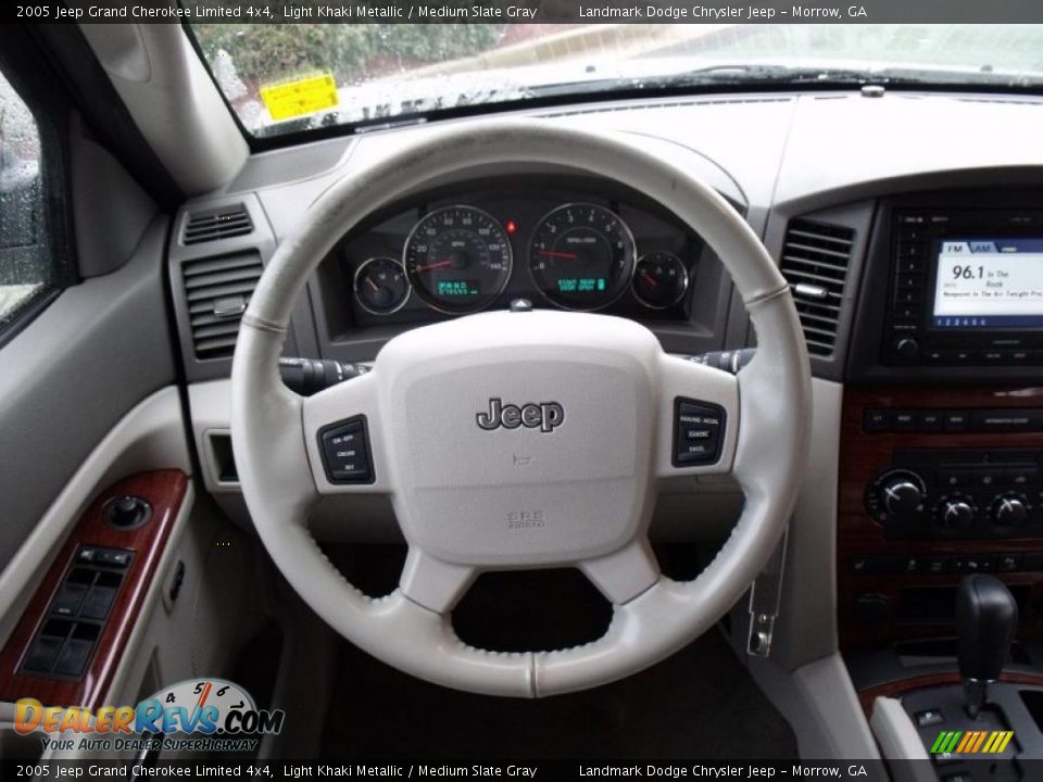 2005 Jeep Grand Cherokee Limited 4x4 Light Khaki Metallic / Medium Slate Gray Photo #26