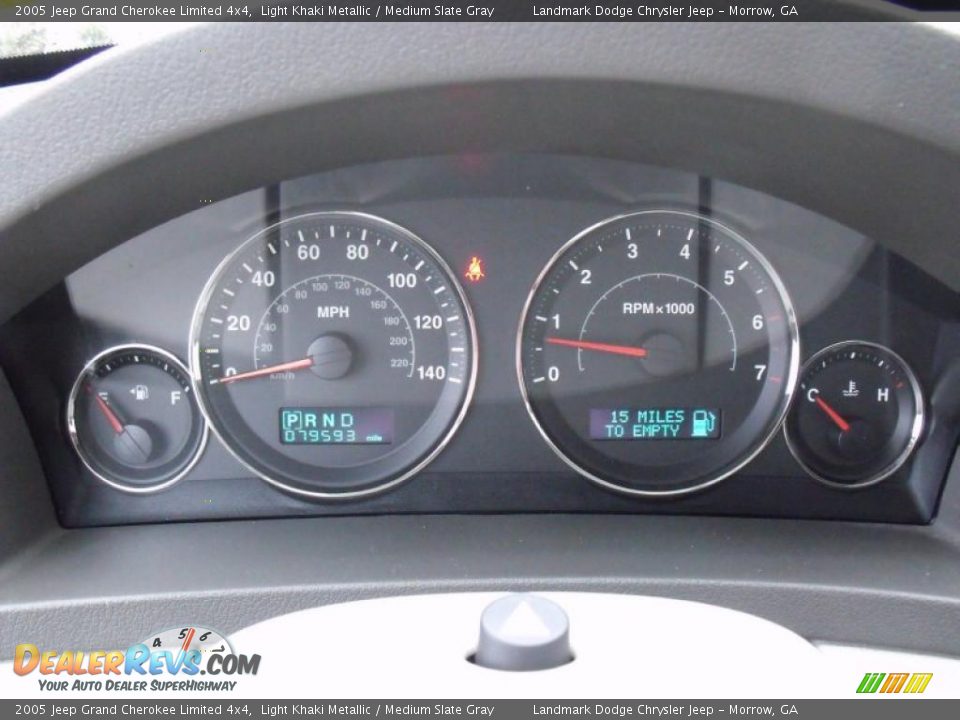 2005 Jeep Grand Cherokee Limited 4x4 Light Khaki Metallic / Medium Slate Gray Photo #28