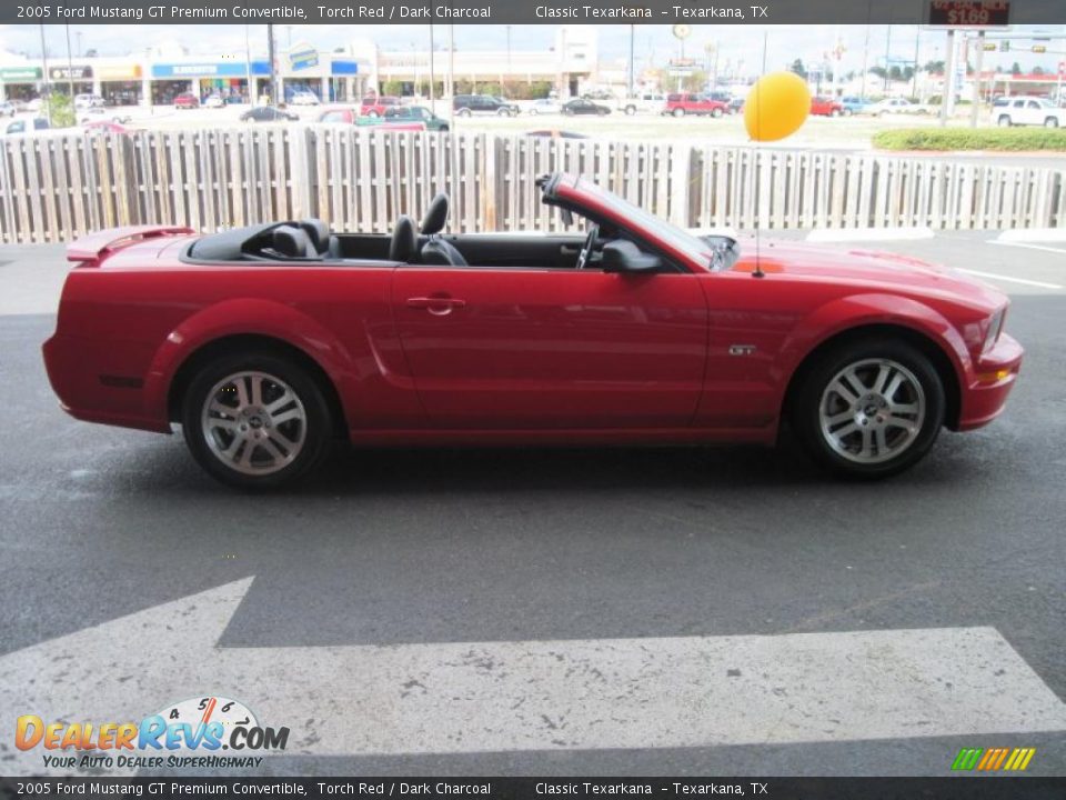 2005 Ford Mustang GT Premium Convertible Torch Red / Dark Charcoal Photo #4