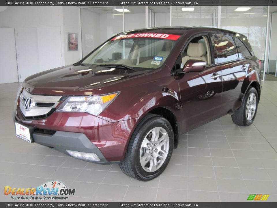 2008 Acura MDX Technology Dark Cherry Pearl / Parchment Photo #1