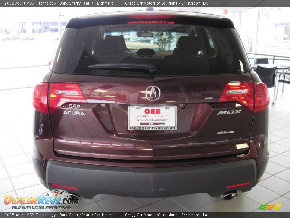2008 Acura MDX Technology Dark Cherry Pearl / Parchment Photo #6