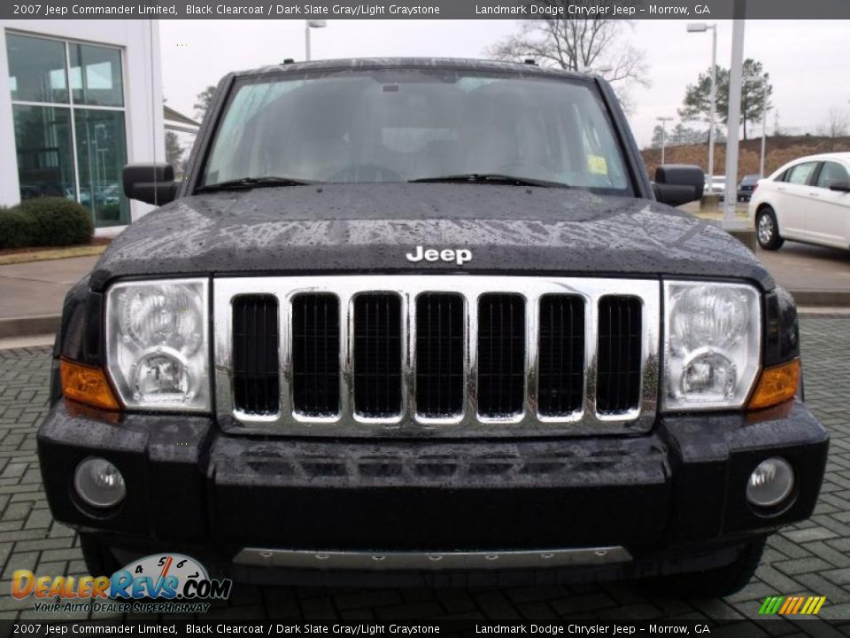 2007 Jeep Commander Limited Black Clearcoat / Dark Slate Gray/Light Graystone Photo #8