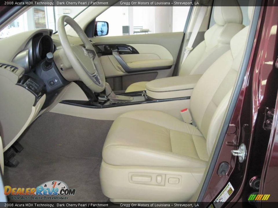 2008 Acura MDX Technology Dark Cherry Pearl / Parchment Photo #9