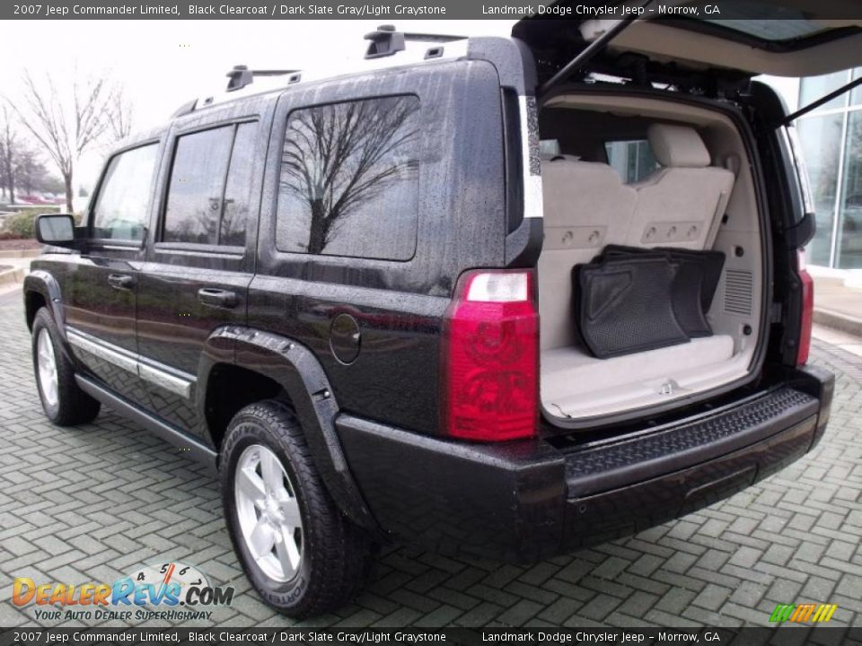 2007 Jeep Commander Limited Black Clearcoat / Dark Slate Gray/Light Graystone Photo #17