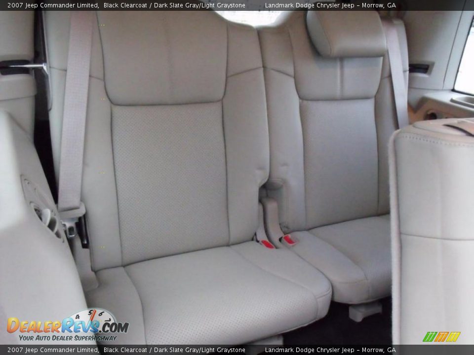 2007 Jeep Commander Limited Black Clearcoat / Dark Slate Gray/Light Graystone Photo #20