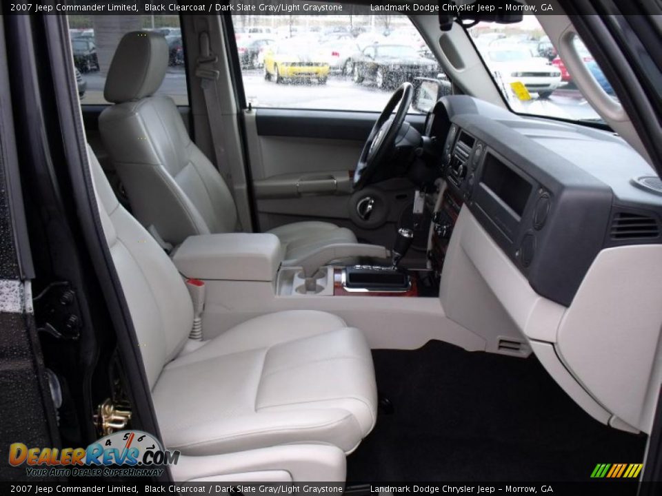 2007 Jeep Commander Limited Black Clearcoat / Dark Slate Gray/Light Graystone Photo #22