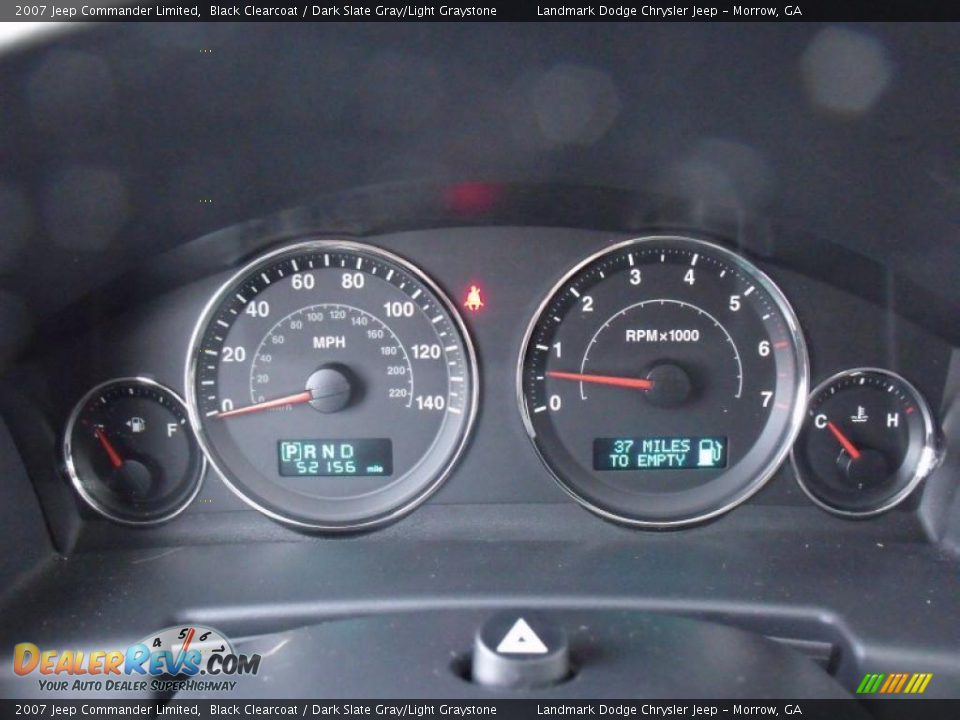 2007 Jeep Commander Limited Black Clearcoat / Dark Slate Gray/Light Graystone Photo #29
