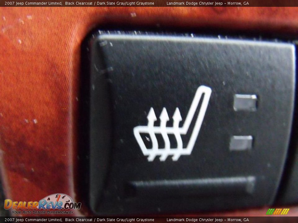 2007 Jeep Commander Limited Black Clearcoat / Dark Slate Gray/Light Graystone Photo #32