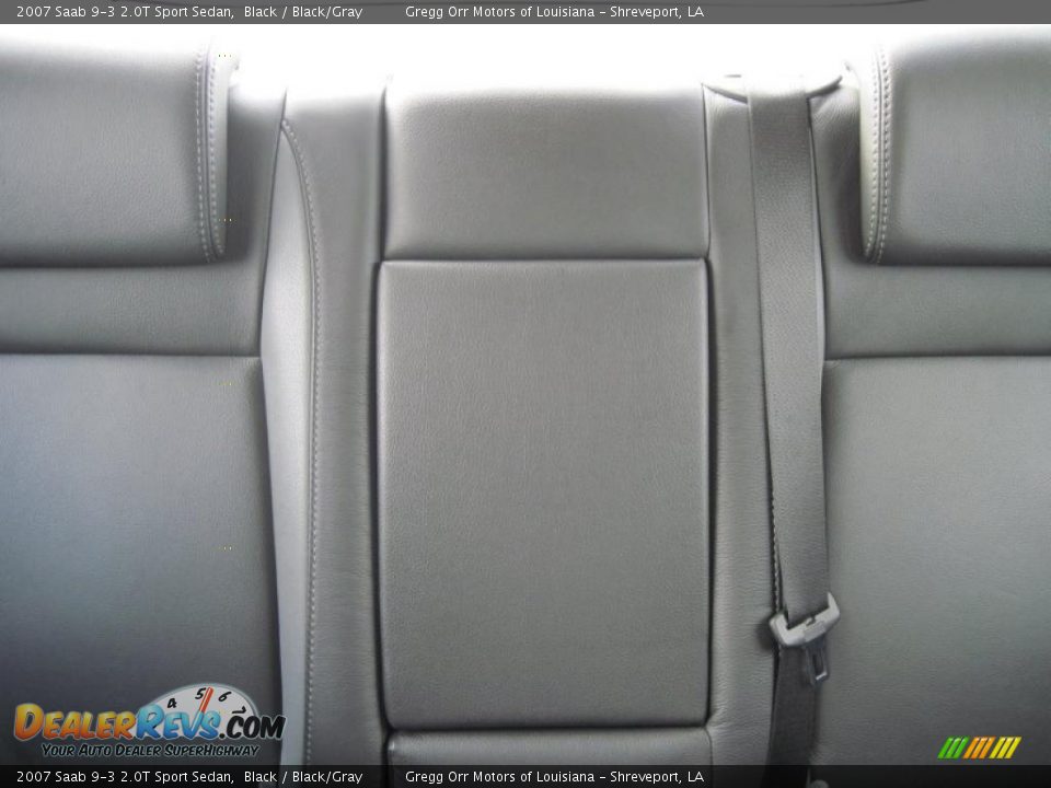 2007 Saab 9-3 2.0T Sport Sedan Black / Black/Gray Photo #7
