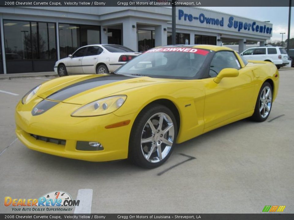 2008 Chevrolet Corvette Coupe Velocity Yellow / Ebony Photo #1