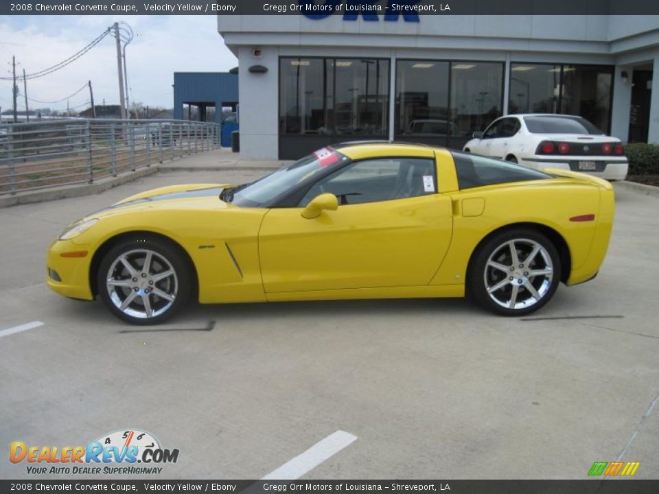 2008 Chevrolet Corvette Coupe Velocity Yellow / Ebony Photo #3
