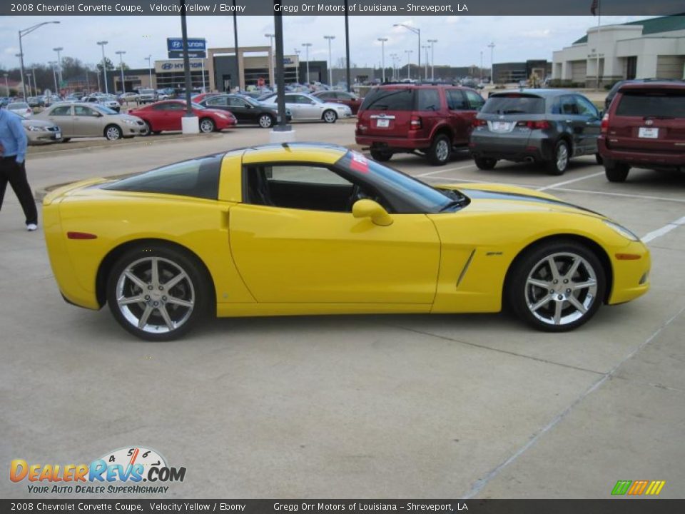 2008 Chevrolet Corvette Coupe Velocity Yellow / Ebony Photo #4