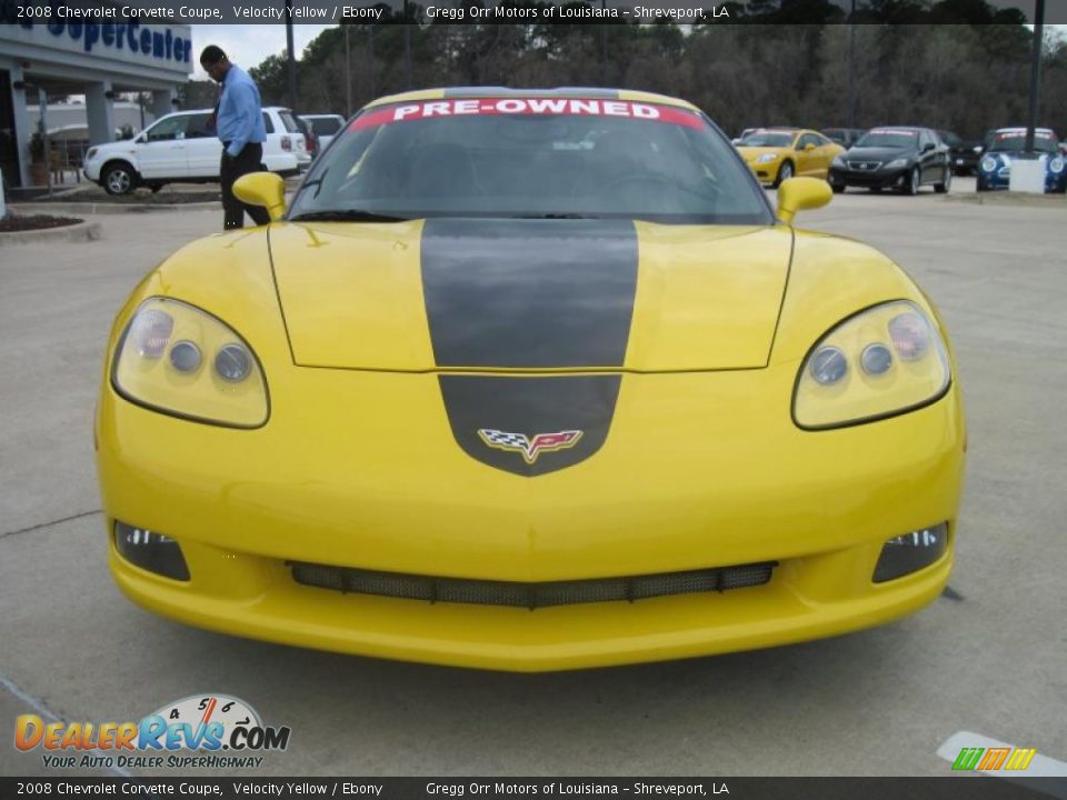 2008 Chevrolet Corvette Coupe Velocity Yellow / Ebony Photo #5