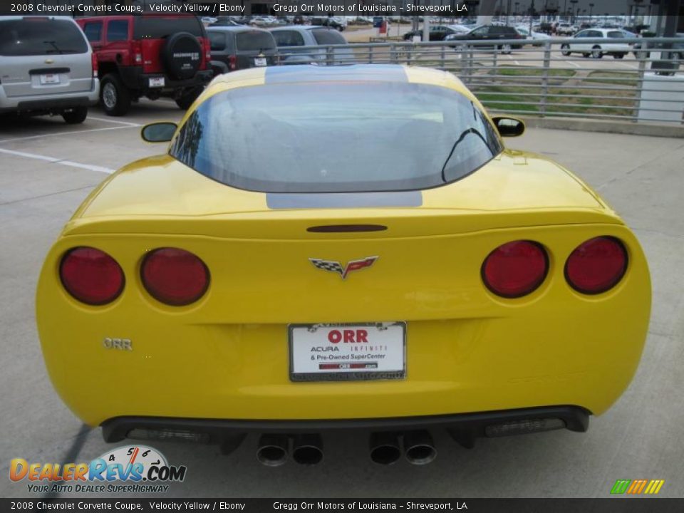 2008 Chevrolet Corvette Coupe Velocity Yellow / Ebony Photo #6