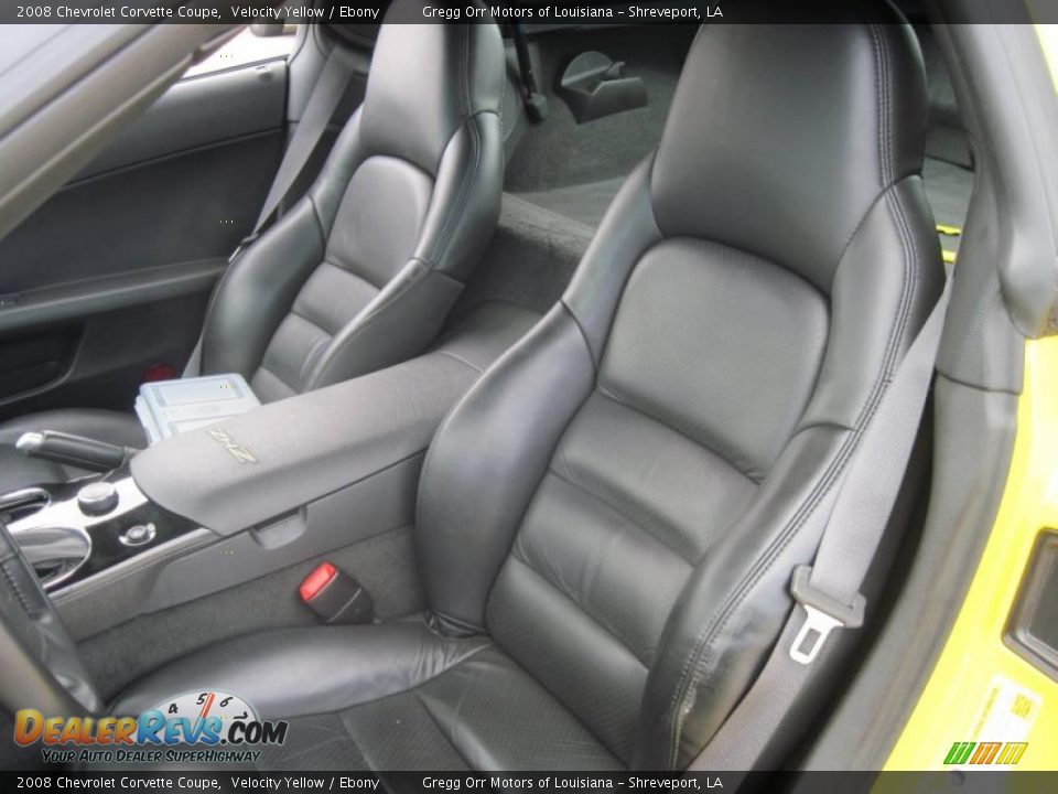 2008 Chevrolet Corvette Coupe Velocity Yellow / Ebony Photo #8