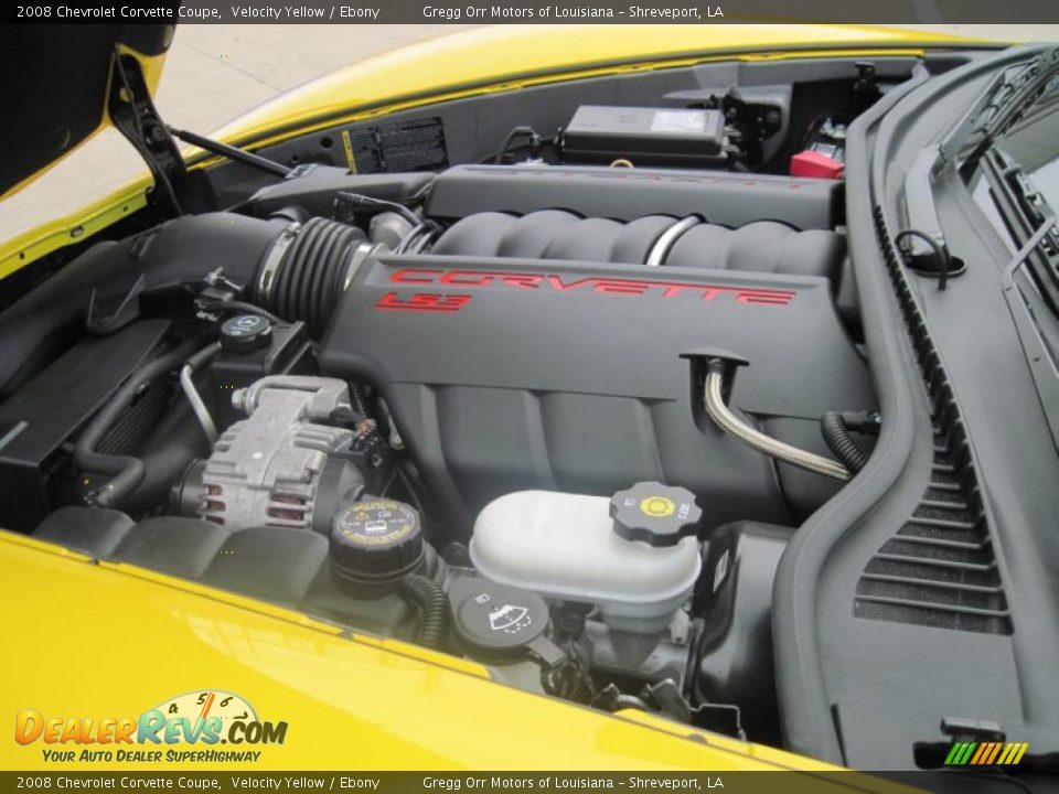 2008 Chevrolet Corvette Coupe Velocity Yellow / Ebony Photo #11