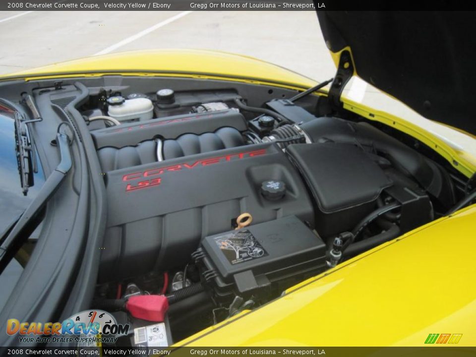 2008 Chevrolet Corvette Coupe Velocity Yellow / Ebony Photo #12