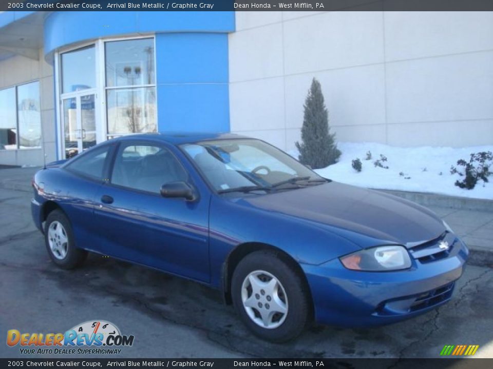 2003 Chevrolet Cavalier Coupe Arrival Blue Metallic / Graphite Gray Photo #1