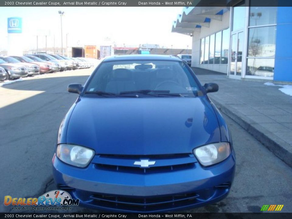 2003 Chevrolet Cavalier Coupe Arrival Blue Metallic / Graphite Gray Photo #6