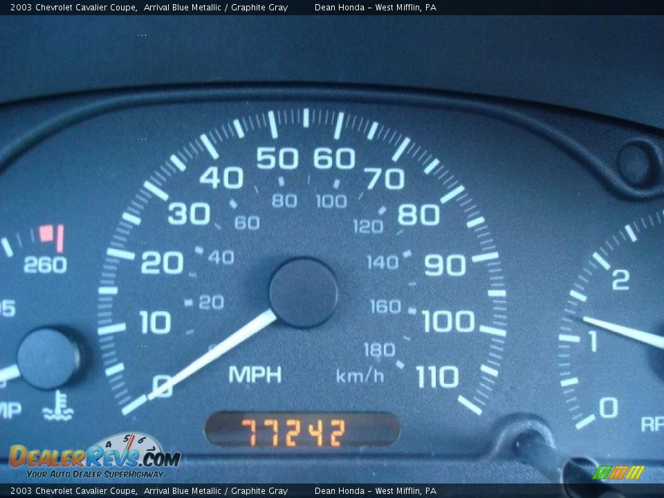 2003 Chevrolet Cavalier Coupe Arrival Blue Metallic / Graphite Gray Photo #15
