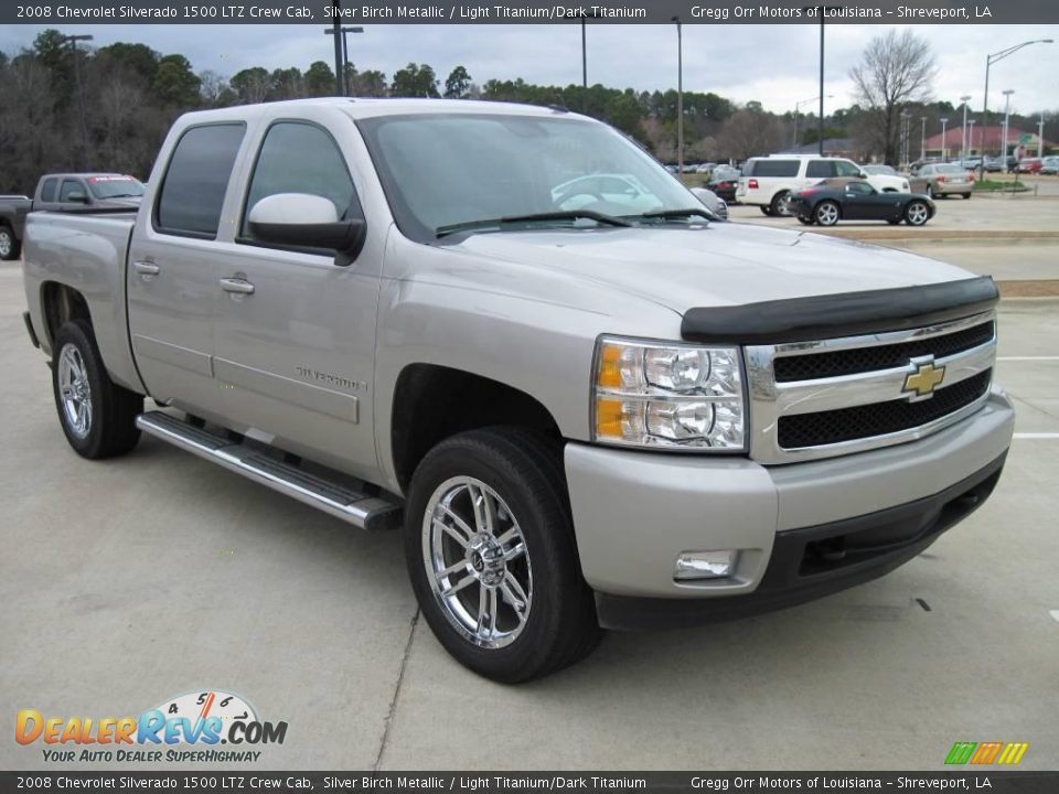 2008 Chevrolet Silverado 1500 LTZ Crew Cab Silver Birch Metallic / Light Titanium/Dark Titanium Photo #2