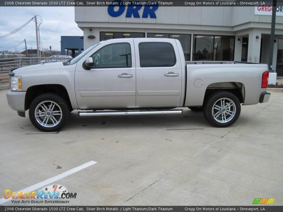 2008 Chevrolet Silverado 1500 LTZ Crew Cab Silver Birch Metallic / Light Titanium/Dark Titanium Photo #3